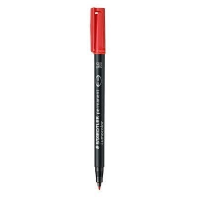 Foliopis permanentny M 317 czerwony STAEDTLER LUMOCOLOR S317-2