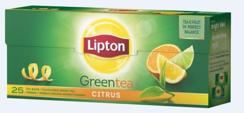 Herbata LIPTON GREEN CITRUS 25 torebek  zielona