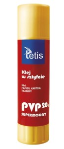 Klej w sztyfcie PVP 20g. TETIS