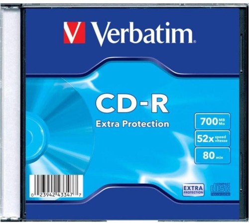 Płyta CD-R VERBATIM SLIM  700MB x52 Extra Protection    43347