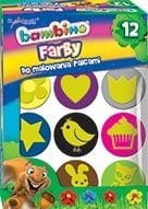 Farba do malowania palcami BAMBINO 12 kolorów 3165 ST.MAJEWSKI