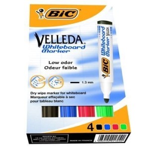 Marker VELLEDA 1704/1701MIX (4) okrągły BIC 904941/1199001704