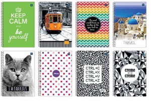 Kołobrulion B5 160 kartek kratka z kolorowymi marginesami INTERDRUK