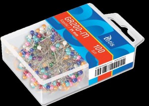 Szpilki 34mm kolor miz 100szt GR200-M TETIS