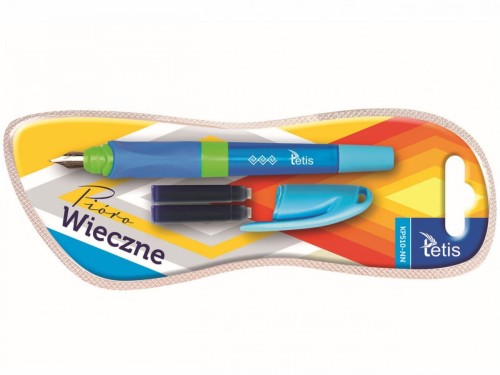 Pióro wieczne, obud. niebieska,nab.nieb KP510-NN
