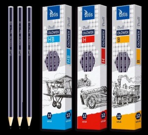 Ołówek PIXELL heksagonalny 2H (12) KV060-H2 TETIS