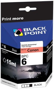 Tusz BLACKPOINT CANON BPC6BK czarny BCI-6BK S800/S820/S830D/S900