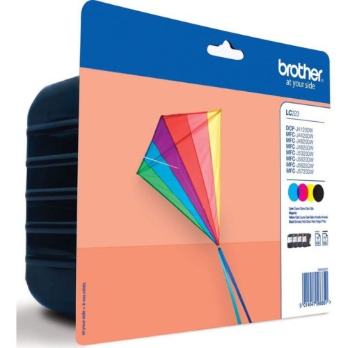 Tusz BROTHER (LC223VALBP) cza+nie+pur+żół 4szt