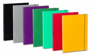 Teczka skrzydłowa z rzepem CARIBIC 2cm czarna 343/02 VAUPE