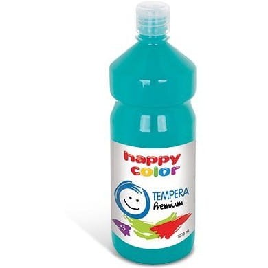 Farba TEMPERA Premium 1000ml turkusowa HAPPY COLOR 3310 1000-39