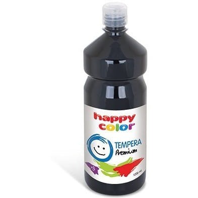 Farba TEMPERA Premium 1000ml czarna HAPPY COLOR 3310 1000-9