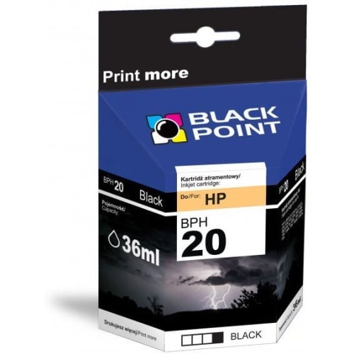 Tusz BLACKPOINT HP BPH20 czarny C6614D DJ610/615/630/640/656 fax1010