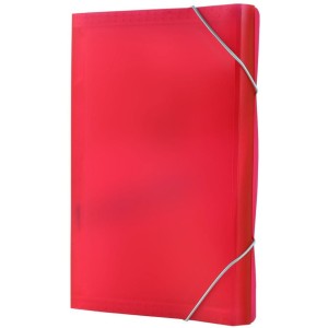 Teczka A4 harm.PP 13przegródek z gumką/rogach czerwona BT621-C TETIS