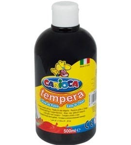 Farba TEMPERA czarna CARIOCA 500ml 170-2358
