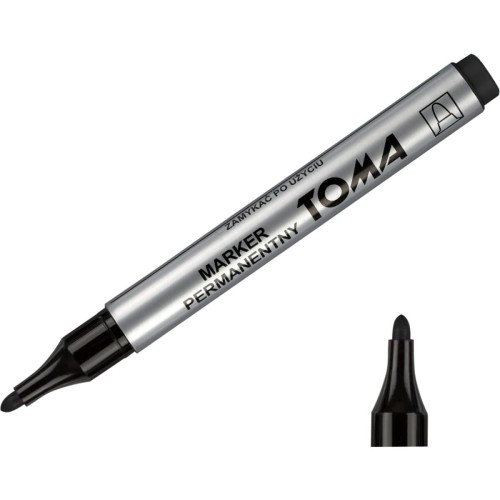 Marker permanemntny czarny TO-090 TOMA