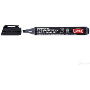 Marker perm.ścięty czarny TO-221 TOMA