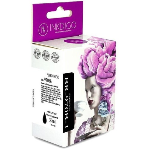 Tusz INKDIGO (BR-970B-1) zami. BROTHER (LC970BK/LC1000BK) czarny 30ml