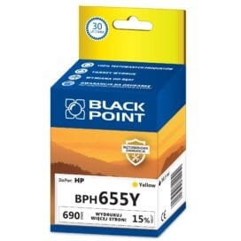Tusz BLACK POINT BPH655Y HP 655 (CZ112AE) żółty