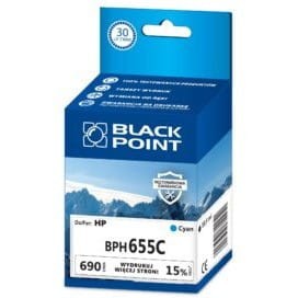 Tusz BLACK POINT BPH655C HP 655 (CZ110AE) niebieski