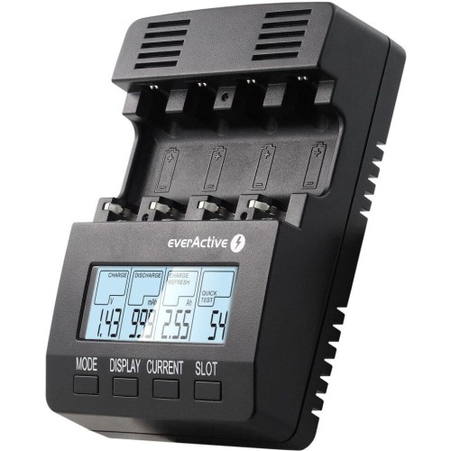 Ładowarka do akumulatorków Ni-MH EVERACTIVE AA/AAA NC-3000, 4 kanały