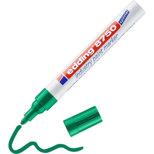 Marker lakierowy przemysłowy 2-4mm zielony,okrągła końcówka 8750/004/ZI EDDING