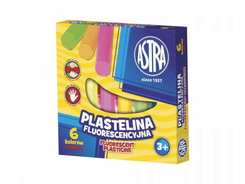 Plastelina fluorescencyjna 6 kolorów 83811906 ASTRA