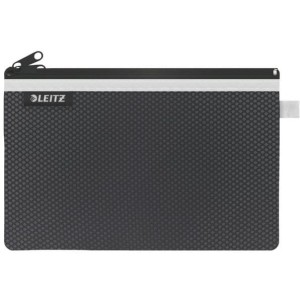 Koszulka z suwakiem z dwoma przegródkami Leitz WOW, rozmiar L, czarna 40130095