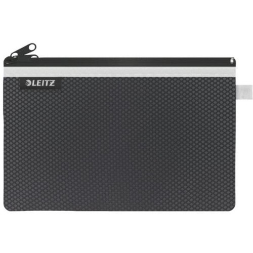 Koszulka z suwakiem z dwoma przegródkami Leitz WOW, rozmiar L, czarna 40130095