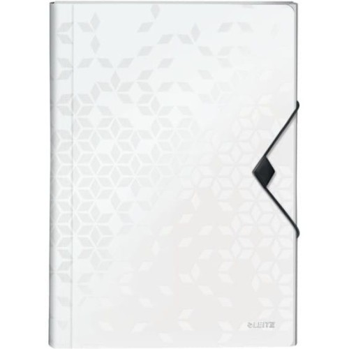 Teczka z 6 przegródkami PP Leitz WOW, biała 45890001