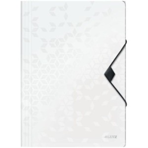 Teczka z gumką PP Leitz WOW, 15 mm, biała 45990001