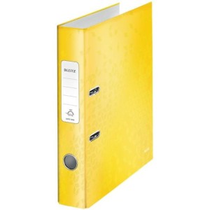 Segregator z mech. WOW Leitz 180, A4/50mm,żółty 10060016