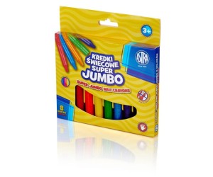 Kredki świecowe super Jumbo 8 kolorów 316118002 ASTRA