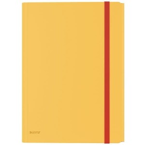 Teczka z gumką i kieszonką, PP, żółta 46190019