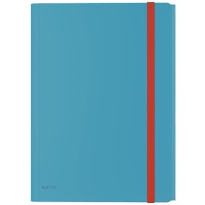 Teczka z gumką i kieszonką, PP, niebieska 46190061