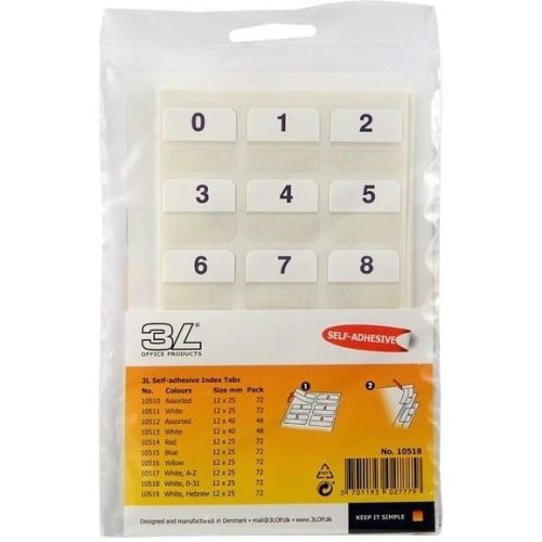 Indexy niebieskie 12x25mm 3L# 72szt. 10515