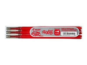 Wkład FRIXION POINT 0,5mm czerwony (3 sztuki) BLS-FRPS-R-S5 PILOT