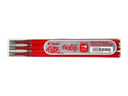 Wkład FRIXION POINT 0,5mm czerwony (3 sztuki) BLS-FRPS-R-S5 PILOT