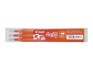 Wkład FRIXION 0,7mm pomarańczowy (3 sztuki) BLS-FR7-O-S3 PILOT