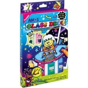 Farby witrażowe AMOS fluo gd22p07r - 22mlx7 kolorów 170-1049