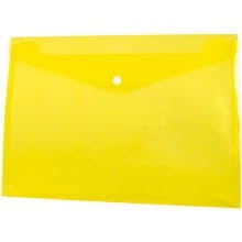 Koperta PP na zatrzask A4 żółta BT611-Y