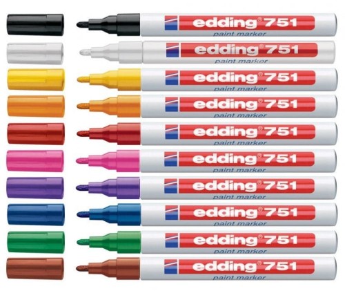 Marker lakierowy 1-2mm 751 złoty okrągła końcówka 751/053/ZL EDDING