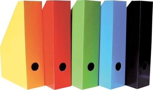 Pojemnik na czasopisma A4 7cm zielony lakierowany H350000007 100552131 BANTEX