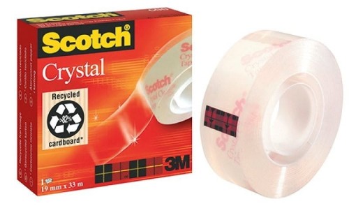 Taśma 19x33m przezroczysta 3M SCOTCH CLEAR-600 pudełko 70005241693