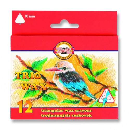 Kredki TRIO WAX JUMBO 12kol. 8272/2 10mm KOH I NOOR