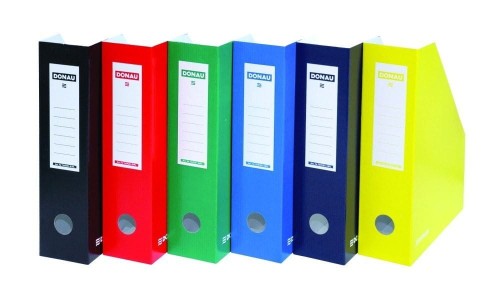 Pojemnik na dokumenty,ścięty A4/80mm czerwony 7649201-04 DONAU