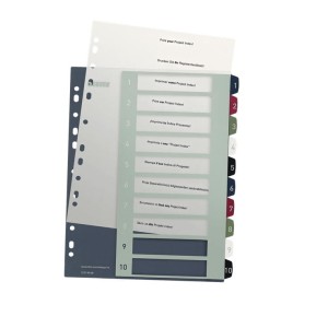 Przekładki plastikowe LEITZ STYLE 1-10 12370000 do zadruku