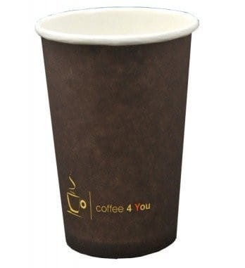 Kubek papierowy 180ml z nadrukiem COFFEE 4 YOU (100) 221.807
