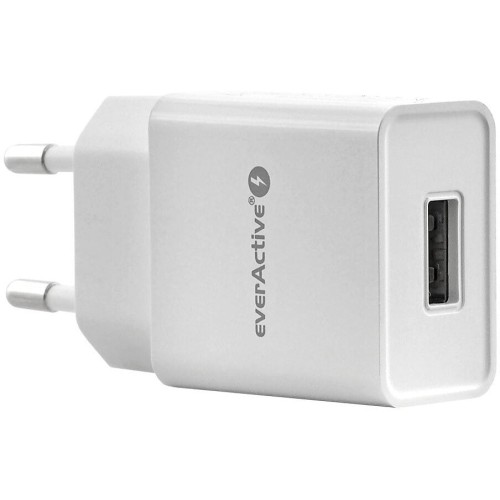 Ładowarka sieciowa 230V EVERACTIVE SC-100 1 gniazdo USB 1A biała