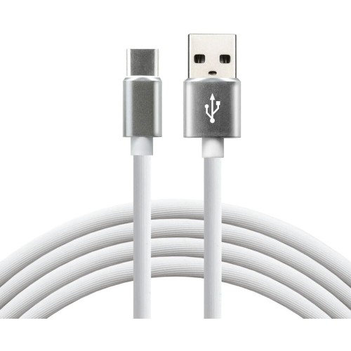 Kabel USB - USB-C EVERACTIVE 1,5m 3,0A biały (CBS-1.5CW)