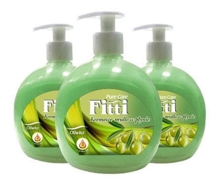 Mydło w płynie z dozownikiem FITTI 500ml oliwka *7539